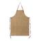 Hello Honey® Khaki Apron with Pockets & Leather Ties